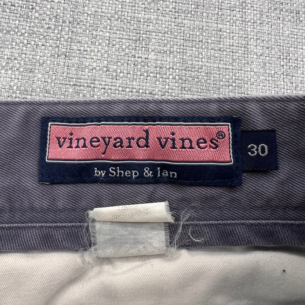 Vineyard Vines Sailboat Embroidered Shorts Men 30 Gray/Blue Nautical Preppy - Picture 4 of 9